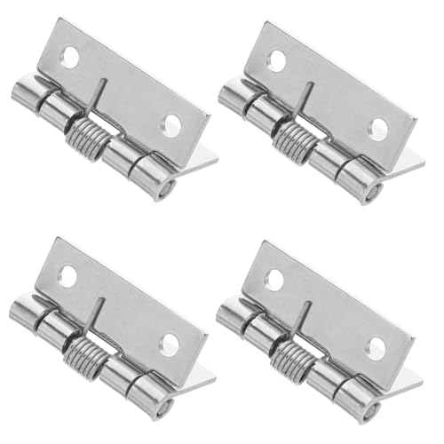 Gadpiparty 4 Stück Teiliges Edelstahl Feder-scharnier Selbstschließend Geräuscharm Kratzfest für Küchen Badezimmerschränke Rechts Linksanschlag Türen von Gadpiparty