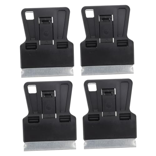 Gadpiparty 4 Stück Teiliges Fenster schaber Austauschbaren Klingen Ergonomischer Rutschfester Griff Vielseitig für Aufkleber Kleber Farbentfernung an Glas Fliesen Auto und Boden Kratzfest von Gadpiparty