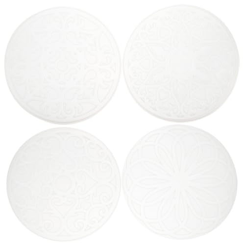 Gadpiparty 4 Stück Teiliges Mandala Silikon Gießform für Untersetzer Runde Epoxidharz Formen zum Basteln von Diy Handwerksprojekten für Tischdeko und Designs von Gadpiparty