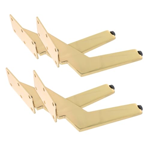 Gadpiparty 4 Stück Teiliges Metall Möbelfüße Gold Seitenmontierte Schwere Möbelbeine Stabile Sofabeine für Sofa Tv Schrank Couchtisch mit Kratzschutz und Einfacher Montage Gadpiparty 4 Stück Teiliges Metall Möbelfüße Gold Seitenmontierte Schwere Möbelbeine Stabile Sofabeine für Sofa Tv Schrank Couchtisch mit Kratzschutz und Einfacher Montage von Gadpiparty