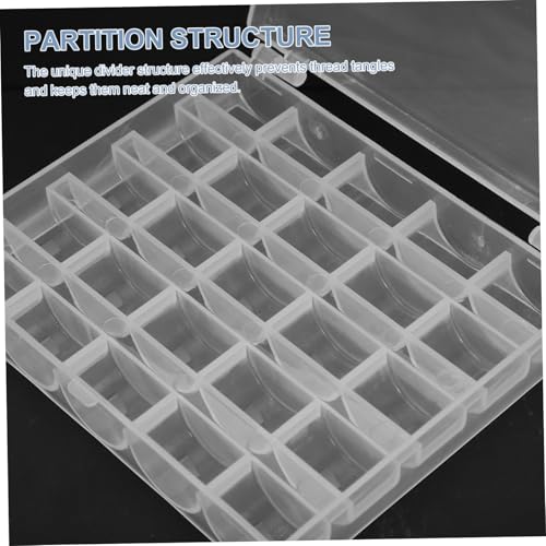 Gadpiparty 4 Stück Teiliges Nähgarn Spulen-Organizer Transparenter Kunststoff mit Fächern Robuste Bobbin Aufbewahrungsbox für Nähmaschine Stickerei und Heimnähbedarf Leichter und Vielseitiger von Gadpiparty