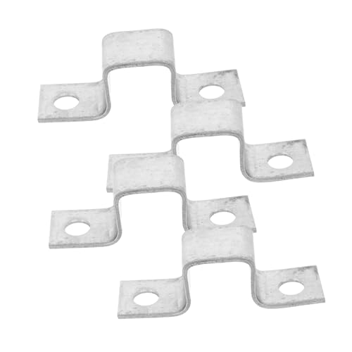 Gadpiparty 4 Stück Teiliges Quadratische Rohrschellen U förmig aus Eisen Stabile Befestigungsklammern für Rohre und Leitungen Einfache Montage Geeignet für Wände und Runde Strukturen von Gadpiparty