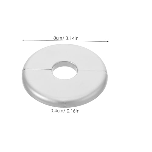 Gadpiparty 4 Stück Teiliges Runde Wandloch abdeckungen aus Langlebigem Material Vielseitig für Rohr Abfluss Klimaanlagenöffnungen Einfache Montage Silberfarben zur Wanddekoration und von Gadpiparty