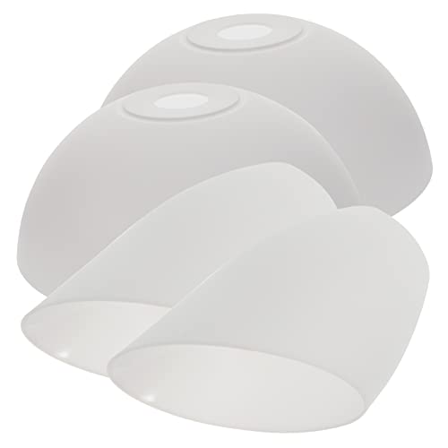 Gadpiparty 4 Stück Teiliges Set Kunststoff Lampenschirme Weiß Großer Pilz für Stehlampe Tischlampe und Pendelleuchte Installieren Elegantes Raumambiente von Gadpiparty