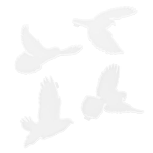 Gadpiparty 4 Stück Selbstgemacht Kunst Vogel Silikonform Wanddekoration Epoxidharz Gießform Bastelform für Vogel Selbstgemacht Kreative Silikonform für Handwerk von Gadpiparty