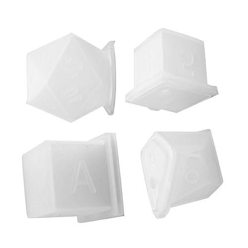 Gadpiparty 4 Stück Teiliges Silikonform Würfel Diy Schmuckherstellung Transparente Spiegel Langlebig Antihaftbeschichtet für Epoxidharz und Fondant Einfach zu Entformen Kreative von Gadpiparty
