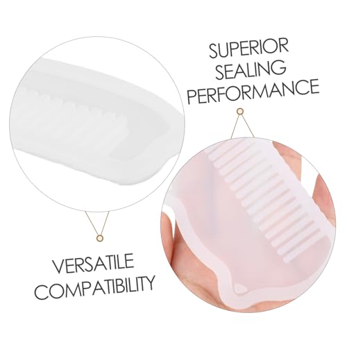 Gadpiparty 4 Stück Teiliges Silikonharz-gießform für DIY Haarkämme Hochtransparente Epoxidharz-silikonform mit Feinen Details Vielseitig Kompatibel mit Epoxid Uv-harzen für Kreative Schmuck von Gadpiparty