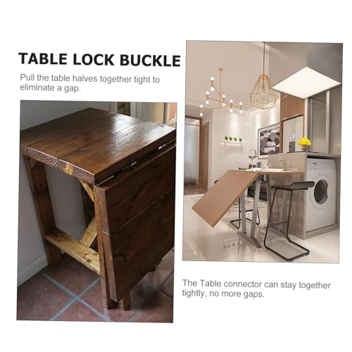 Gadpiparty 4 Stück Teiliges Tischverbinder aus Eisen Stabile Verbindungslösungen für Esstisch Schranktüren und Langlebige Möbelbeschläge für Feste Tischplatten ohne Spaltbildung von Gadpiparty