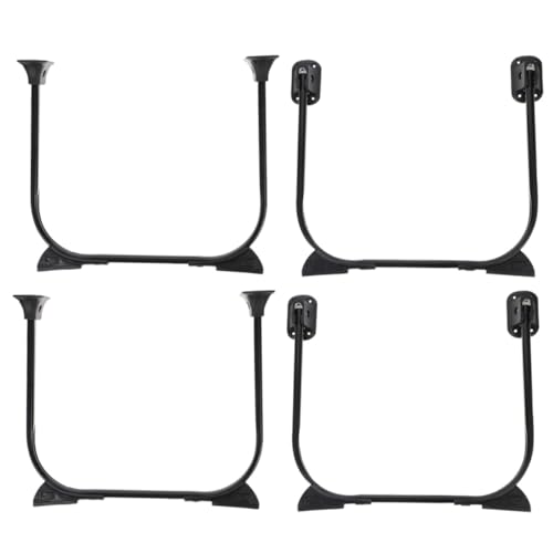 Gadpiparty 4 Stück Teiliges U förmige Klappbare Metall Silikonmöbelfüße Stabile Langlebige Tischbeine für Couchtisch Schreibtisch Bank Platzsparend Einfach zu Montieren Einsetzbar von Gadpiparty