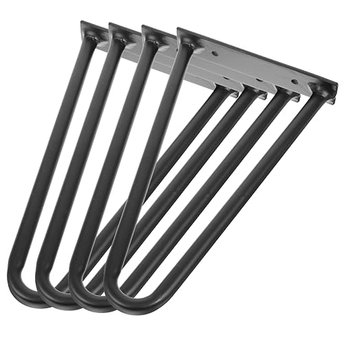 Gadpiparty 4 Stück Tischbeine Metall Haarnadel Tischbeine DIY Möbelbeine für Couchtisch Schreibtisch und Esstisch Verstellbare Höhe Stabil und Langlebig Leicht zu Installieren von Gadpiparty