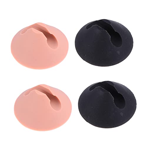 Gadpiparty 4 Stück Tischset aus Metall Möbelbodenschoner Möbelgleiter für Teppiche Hardware Furniture Pads tischbeinkappen Beinkappen für Möbel Schreibtisch-Schutzpolster Silikon-Gummi von Gadpiparty