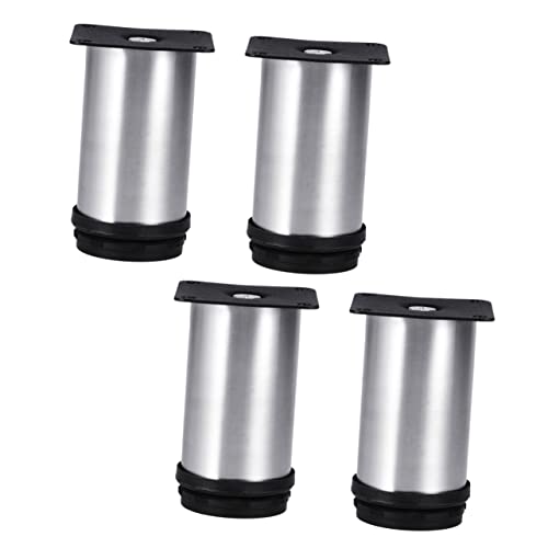 Gadpiparty 4 Stück Tischstützfüße Möbelbeine Couchtischbeine Möbelpolster Stuhlmatte Für Teppich Bettbeine Stützfüße Für Möbel Tischstützbeine Schrankbeine Silver von Gadpiparty