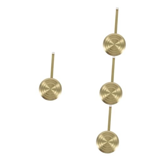 Gadpiparty 4 Stück Uhr Reparatur Set Uhr Zifferblatt Gesicht Uhrenzubehör Uhrzeiger Uhrenpendel Lieferungen Uhrpendelteile Teil des Wanduhrwerks Pendel für Wanduhr DIY-Uhrenteil Metall Golden von Gadpiparty