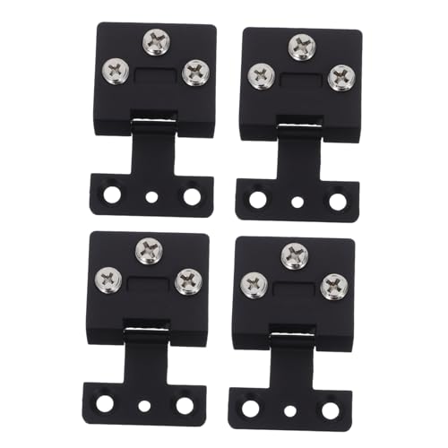 Gadpiparty 4 Teiliges Glastürscharnier Duschtürhalter Duschtürscharniere Duschtürscharnierteile Duschscharnier Duschtür Hardware Kit Schwarz von Gadpiparty