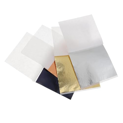 Gadpiparty 400blätter Goldfolien-imitatpapier DIY Zum Vergolden Crafting Papier Für Heimwerker Geeignet Holz Keramik Glas Metall Papier Stoff Und Kunststoff von Gadpiparty