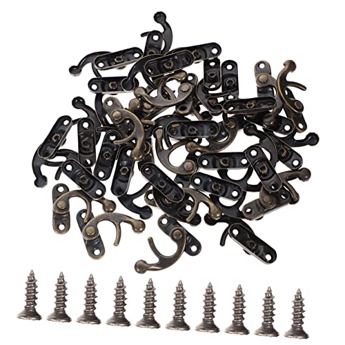 Gadpiparty 40Stücke Retro Hasp Schloss Swing Arm Latch für Holzkisten Truhen Schränke mit Schrauben zur Einfachen Installation Dekorative Schnalle Antikem Design für Gadpiparty 40Stücke Retro Hasp Schloss Swing Arm Latch für Holzkisten Truhen Schränke mit Schrauben zur Einfachen Installation Dekorative Schnalle Antikem Design für von Gadpiparty