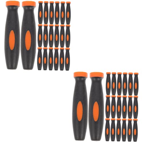 Gadpiparty 48 Stk Dateihandle Nadelfeilen Griff Für Schneidwerkzeug Griff Des Schneidwerkzeugs Griff Dateigriff Feilengriff Aus Metall -datei Gummi Handhaben Schärfen Sie Das Messer von Gadpiparty