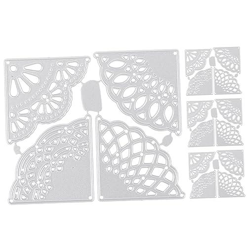 Gadpiparty 4stücke Metall-stanzform Spitzenmuster Schablone Für Papierblumen Kartenherstellung Scrapbook DIY-bastelarbeiten Album-dekor Fotorahmen Zuhause von Gadpiparty
