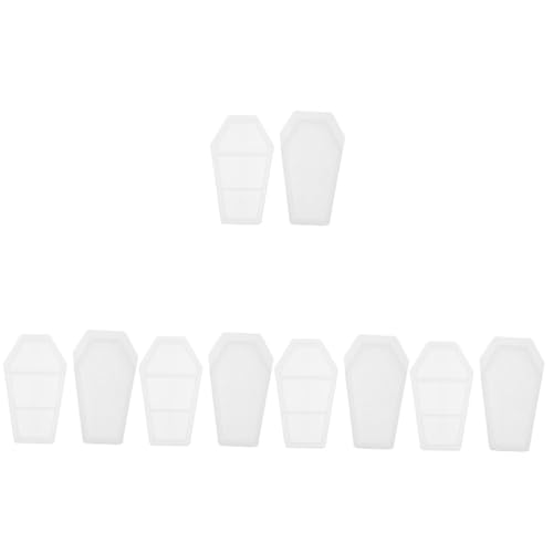 Gadpiparty 5 Sätze Silikonform Halloween Sarg Aufbewahrungsbox Gießform DIY Schmuckbehälter Langlebig Ungiftig Einfache Handhabung von Gadpiparty