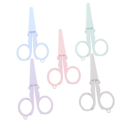 Gadpiparty 5 Stück Edelstahlscheren Faltbare Scheren Tragbare Faltbare Mini Fadenscheren Kleine Reisescheren Rostfreie Faltbare Mini Scheren Faltbare Scheren Für Den Alltag von Gadpiparty
