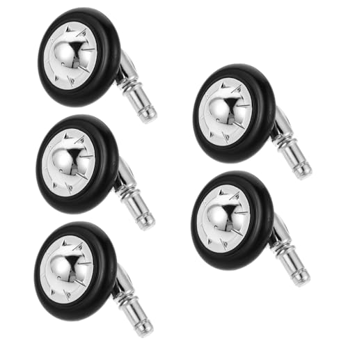 Gadpiparty 5 Stück Elektroplattierte Bürostuhl Geräuschlos Drehbare Ersatzrollen für Computer Gaming-stühle Pvc-laufbelag Glattes Gleiten Teppich und Hartboden Haarknotenfreie Salonstühle Gadpiparty 5 Stück Elektroplattierte Bürostuhl Geräuschlos Drehbare Ersatzrollen für Computer Gaming-stühle Pvc-laufbelag Glattes Gleiten Teppich und Hartboden Haarknotenfreie Salonstühle von Gadpiparty