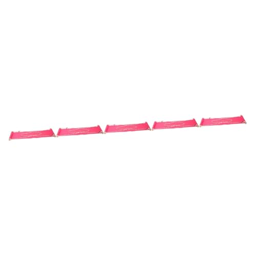 Gadpiparty 5 Stück Fuß Hängematte Fußstütze Hängematte Schreibtisch Fußstütze Bein Fußhängemattenschreibtisch Ruht Für Tragbare Reise-fußstütze Rosa Polyester Baumwolle von Gadpiparty