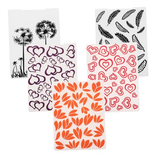 Gadpiparty 5 Stück Prägeschablone Prägung Prägen Ordner Sammelalbum Prägefolder Für Die Kartenherstellung Vinyl Scrapbooking-stanzlinge Vorlage Zur Kartenherstellung Geprägter Karton Plastik von Gadpiparty