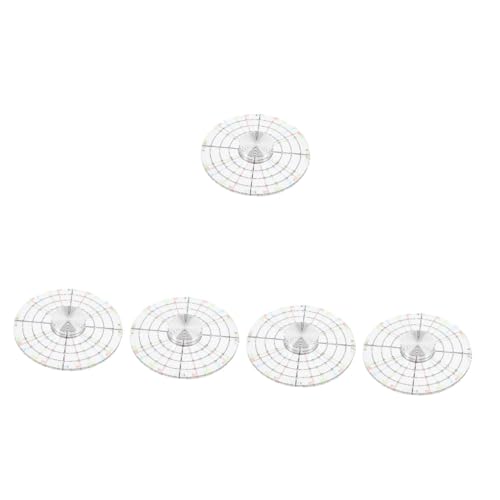 Gadpiparty 5 Stück Runde Divider -Werkzeug Keramik-Formscheibe Töpferei -Finish -Werkzeug Töpferkunstwerkzeug Luft trockener Ton Kreisvorlage Werkzeuge für Tonskulpturen Acryl Weiß von Gadpiparty