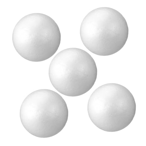 Gadpiparty 5 Stück Schaumstoffbälle Weiß Rund Für DIY Basteln Schulprojekte Hochzeit Dekoration Vielseitig Leicht Polystyrol Oberfläche Kratzfrei von Gadpiparty