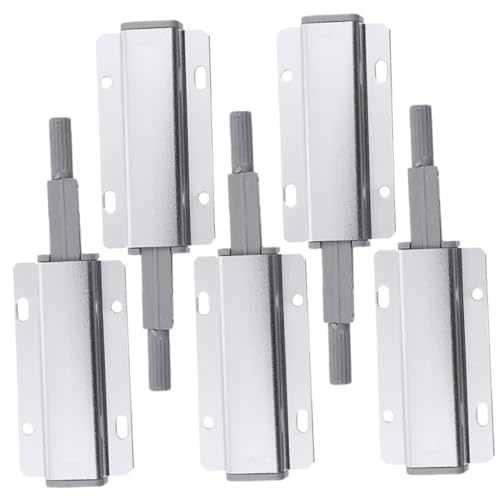 Gadpiparty 5 Stück Teiliges Aluminiumlegierung Druckschnäpper Türschnäpper Push to open Schranktür Riegel ohne Griff Geeignet für Küchenschränke Schränke und Kleiderschränke Kompakt und von Gadpiparty