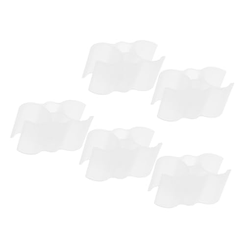 Gadpiparty 5 Stück Teiliges Stabile Doppelrohr Klemmen aus Kunststoff Vielseitige Rohrverbindungsclips für Besenstiele Einfache Montage Langlebig als Rohrhalter und Regalbefestigung von Gadpiparty