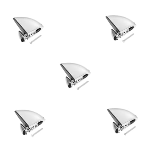 Gadpiparty 5 Stück Verstellbare Glasregalhalterung aus Robustem Zinklegierung mit Fischmaul-clip für Glasstärken Korrosionsbeständige Halterung für Spiegel Glasregale und Duschwände im von Gadpiparty