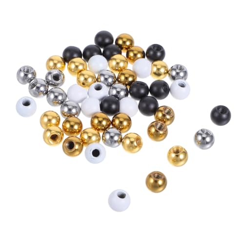 Gadpiparty 50 Stück Gewindeschraubenkappen mit Stahlkugel-dekor Dekorative Schraubmuttern für Deckenleuchten und Tischlampen Sichere Passform Einfache Montage Langlebiger Glanz Vielseitig für von Gadpiparty