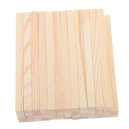 Gadpiparty 50 Stück Quadratische Holzstäbe aus Unbehandeltem Massivholz Glatte Bastelstäbe zum Bemalen Schneiden und Kleben für DIY Projekte Modellbau Dekoration Vielseitige Handwerksstäbe von Gadpiparty