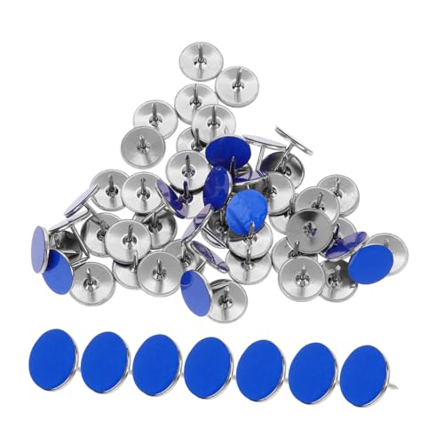 Gadpiparty 50 Stück Reflektierende Reißzwecken gehen Ultraleicht Pfad reflektierende Klebrigkeit Reflektoren Wandern Reflektierende Wegmarkierung Camping -Geräte Nylon Blue von Gadpiparty