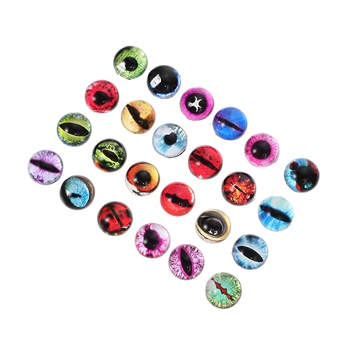 Gadpiparty 50 Stück Simuliertes Augenzubehör Herstellung groß Augapfel-Aufkleber Farbe für die Augen Googeln Blau Puppe Augenklappe aus Glas Augäpfel zum Basteln Augapfelflecken aus Glas von Gadpiparty