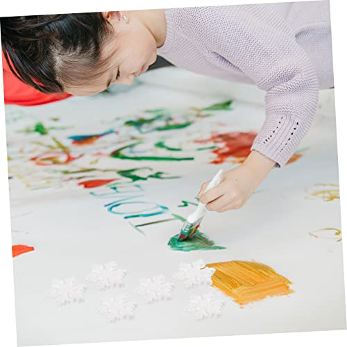 Gadpiparty 50 Stück Teiliges Weiße Miniatur Schneeflocken Hautfreundlichem Schaumstoff DIY Weihnachtsdeko Bastelmaterial für Party Deko und Weihnachtsfeier Geschenkidee von Gadpiparty