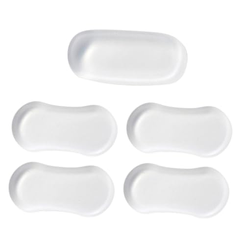 Gadpiparty 5st Stoß Feste Matte Für Toiletten Deckel Toilettensitzpolster Toilettenschieber Streifen Unterlage Scharnier Bausatz Tragbar Stopper Aufkleber Bidet-wc Nicht Transparent Kieselgel von Gadpiparty