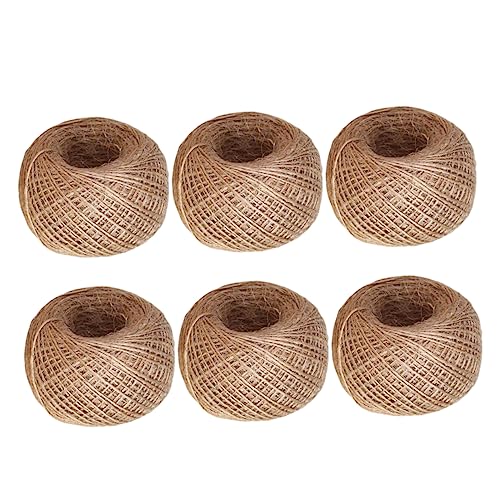 Gadpiparty 6stücke Natur Juteschnur Seilschnur Zum Basteln Juteband Für Geschenke DIY-projekte Gartenarbeit Scrapbooking Blumenstraußverpackung von Gadpiparty