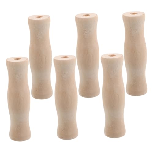 Gadpiparty 6 Stück Bbq Holzgriff Griff Universeller Bratpfannengriff Abnehmbare Topfgriffe Zubehör Für Küchengeschirr Kochgeschirrzubehör Aus Holz Frittierpfanne Griffersatz Khaki von Gadpiparty