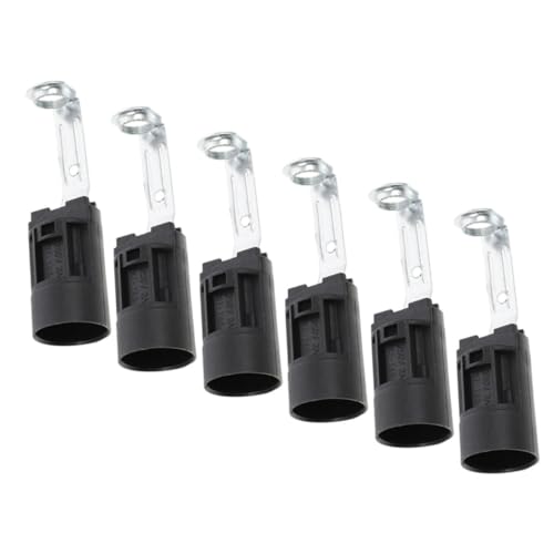 Gadpiparty 6 Stück Kerzensockel Lampenfassung mit Halterung aus Kunststoff und Kompatibel für Pendelleuchten Werkstatt und Wohnraumbeleuchtung Elegant und Vielseitig Einsetzbar von Gadpiparty