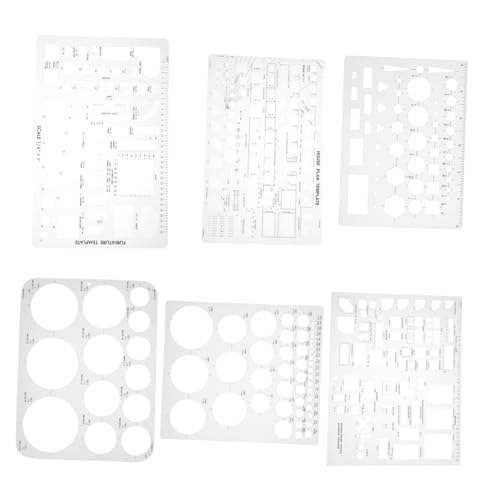 Gadpiparty Kit Geometrische Vorlagen 6 Schablonen Für Jungen Und Mädchen Architekten Heimplaner Schule Bürobedarf Gadpiparty Kit Geometrische Vorlagen 6 Schablonen Für Jungen Und Mädchen Architekten Heimplaner Schule Bürobedarf von Gadpiparty