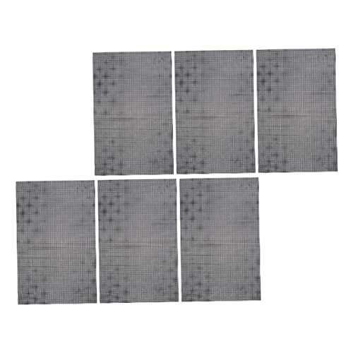 Gadpiparty 6 Stück Mesh Blattmaterial Bastelnetz Durchsichtiges Perlennetz Perlennetzmaterial DIY Untersetzermaterial Häkelprojekte Material Untersetzer Netzplatten Schwarzer von Gadpiparty