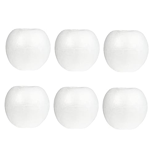 Gadpiparty 6 Stück Teiliges DIY Schaumstoffmodell Apfel Modellierformen für Kreative Bastelarbeiten Geeignet für Große Weiße Schaumstoffäpfel Material für Bastelprojekte von Gadpiparty