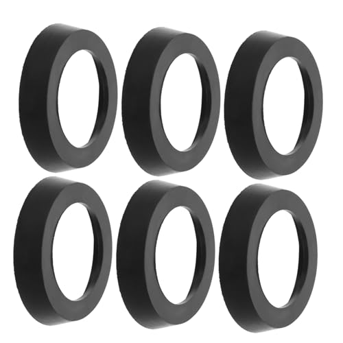 Gadpiparty 6 Stück Teiliges Ersatzset Handpumpenbecher Dichtung aus Schwarzem Material für Druckwasserpumpen Brunnenpumpen Geeignet Langlebiger Dichtungsring für Wasserpumpenbetrieb von Gadpiparty