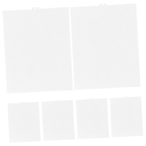 Gadpiparty 6 Stück Teiliges Kunststoff Mesh Bastelset Transparente Netzblätter für Stricken und Häkeln für DIY Projekte Gleichmäßige Maschen und Anpassbare von Gadpiparty