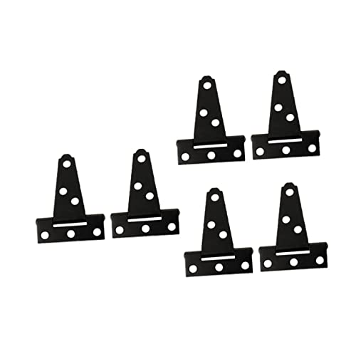 Gadpiparty 6 Stück Teiliges T förmiges Türband aus Verzinktem Carbonstahl Rostbeständig Langlebig für Möbel Schrank Holztüren Einsetzbar als Türscharnier Ersatz von Gadpiparty
