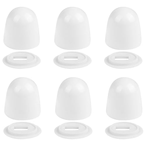 Gadpiparty 6 Stück Toilettenzubehör Toilettenschüssel Schraubenabdeckungen Toiletten Schraubenabdeckungen Toilettenkappen Für Den Boden Der Toilette Hohe Toiletten Schraubenkappen von Gadpiparty