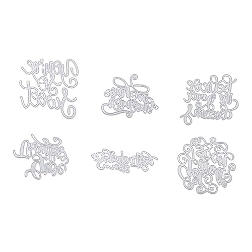 Gadpiparty 6stücke Stanzformen Aus Kohlenstoffstahl Für DIY-bastelprojekte Stanzschablone Mit Glatter Oberfläche Prägeschablone Für Scrapbooking Und Albumdekoration Mit Kreativem von Gadpiparty