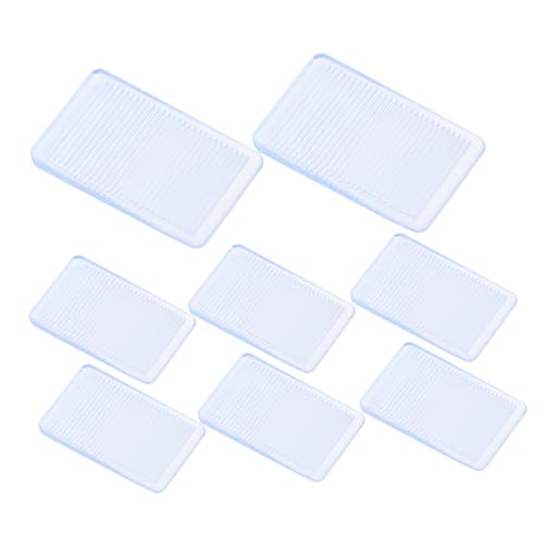 Gadpiparty 8 Stück Keil-Tischmatte Shim Möbelunterlegscheiben weiß SHILS Keil-Nivellierer Tischplatten Möbelrichtmaschine Möbelkeile, Nivellierer, Unterlegscheiben PVC von Gadpiparty